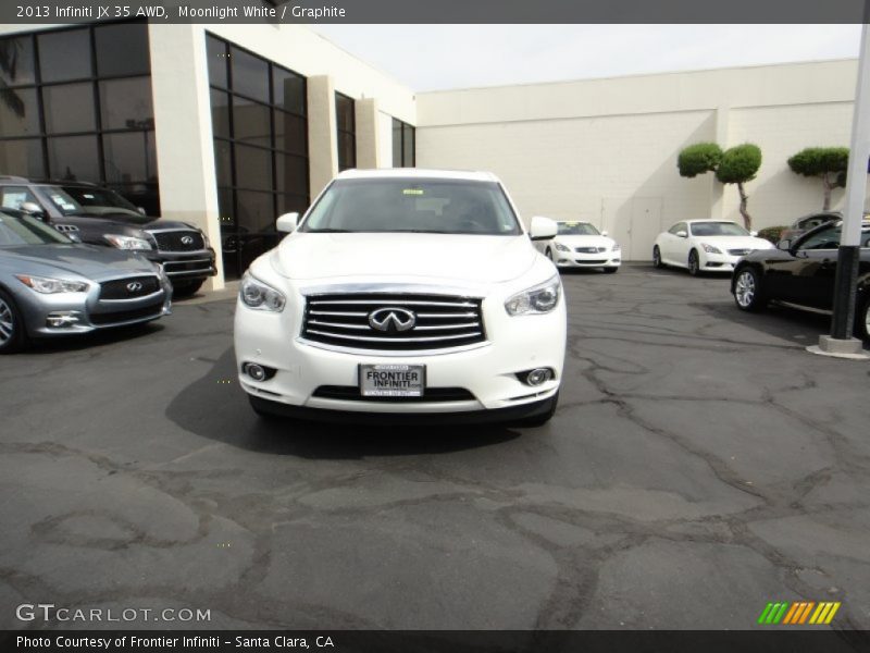 Moonlight White / Graphite 2013 Infiniti JX 35 AWD