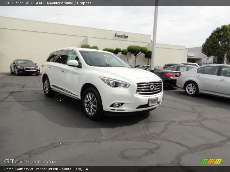 Moonlight White / Graphite 2013 Infiniti JX 35 AWD