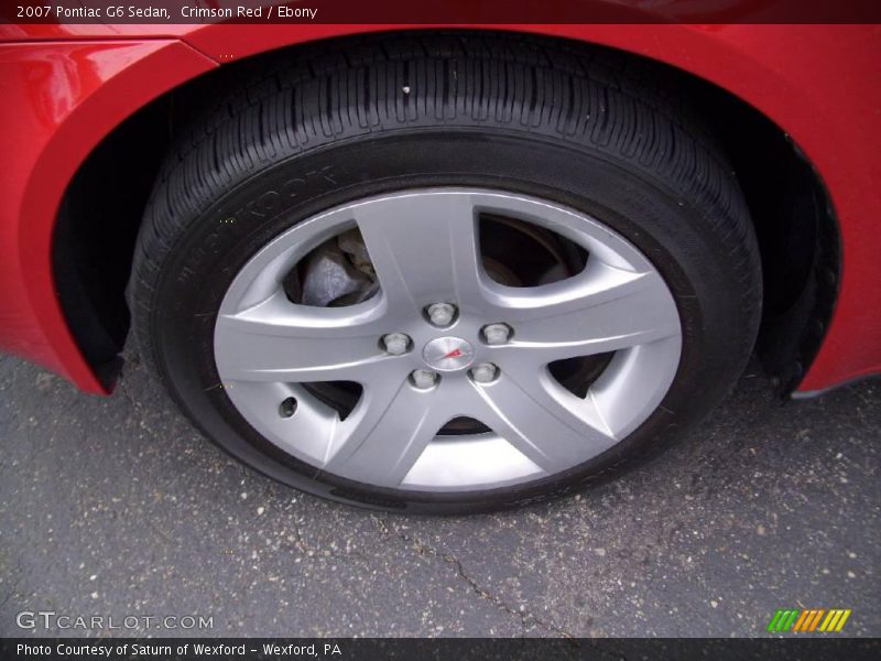 Crimson Red / Ebony 2007 Pontiac G6 Sedan