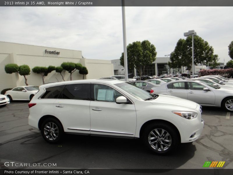 Moonlight White / Graphite 2013 Infiniti JX 35 AWD