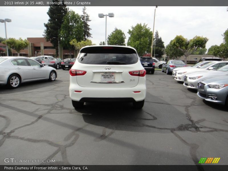 Moonlight White / Graphite 2013 Infiniti JX 35 AWD