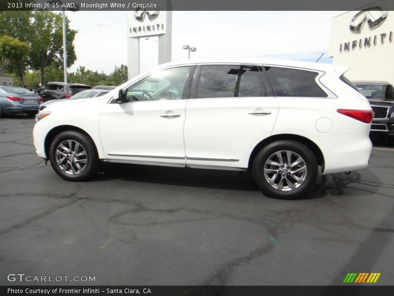 Moonlight White / Graphite 2013 Infiniti JX 35 AWD