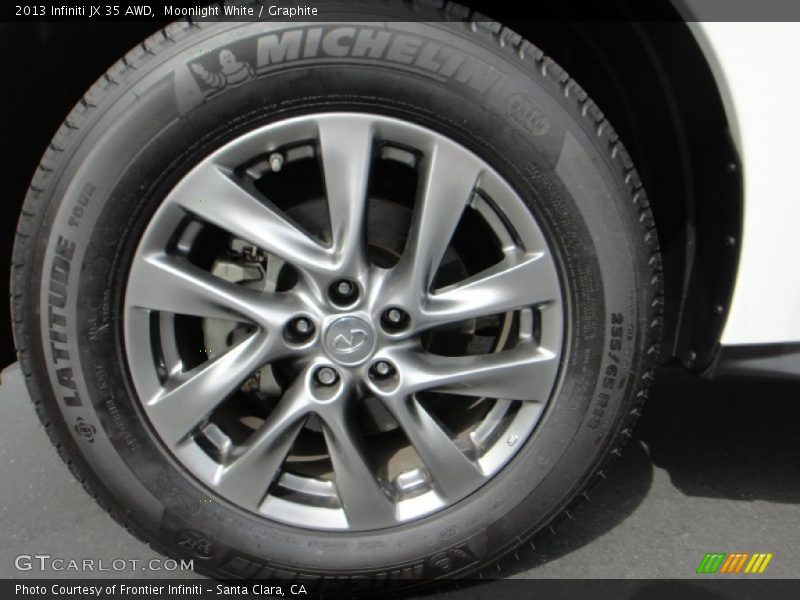 Moonlight White / Graphite 2013 Infiniti JX 35 AWD