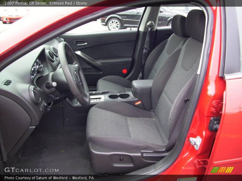 Crimson Red / Ebony 2007 Pontiac G6 Sedan