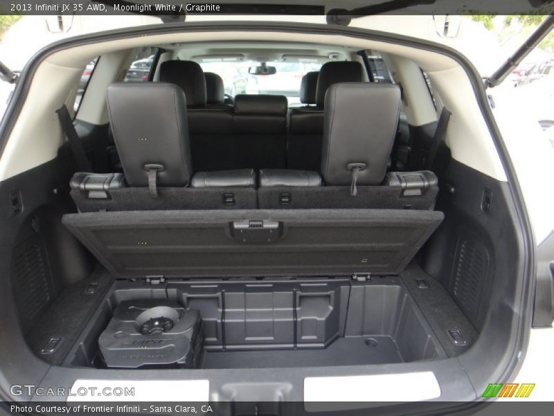 Moonlight White / Graphite 2013 Infiniti JX 35 AWD