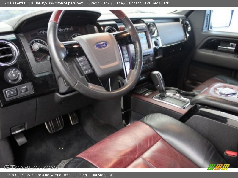 Tuxedo Black / Harley Davidson Lava Red/Black 2010 Ford F150 Harley-Davidson SuperCrew