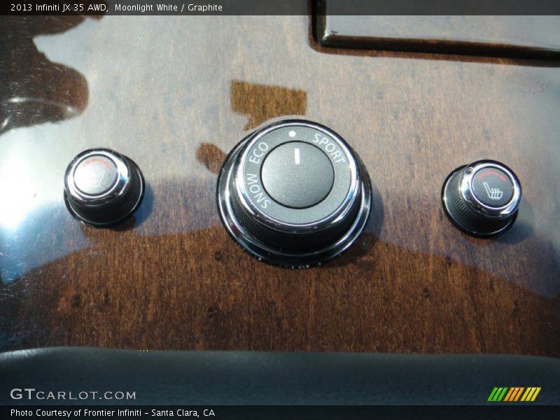 Moonlight White / Graphite 2013 Infiniti JX 35 AWD