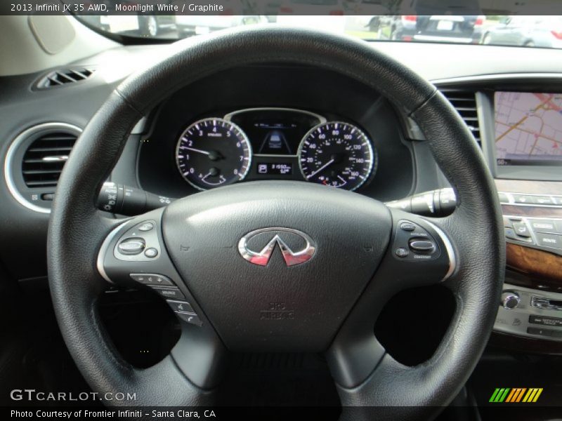 Moonlight White / Graphite 2013 Infiniti JX 35 AWD