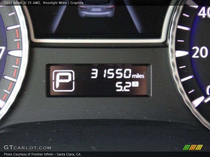 Moonlight White / Graphite 2013 Infiniti JX 35 AWD