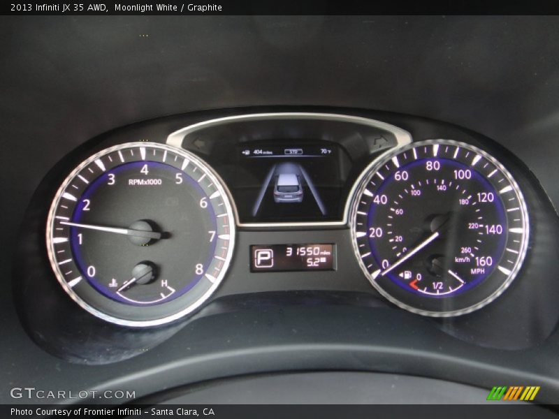 Moonlight White / Graphite 2013 Infiniti JX 35 AWD
