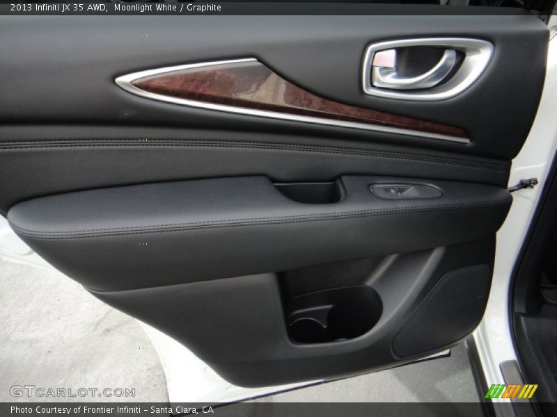 Moonlight White / Graphite 2013 Infiniti JX 35 AWD
