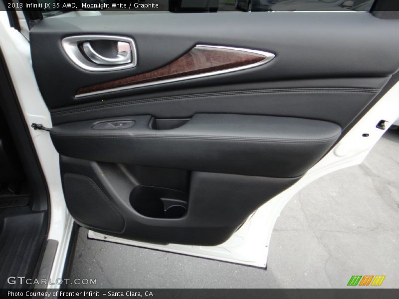 Moonlight White / Graphite 2013 Infiniti JX 35 AWD