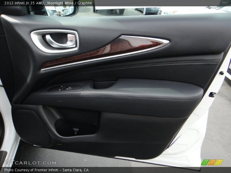 Moonlight White / Graphite 2013 Infiniti JX 35 AWD