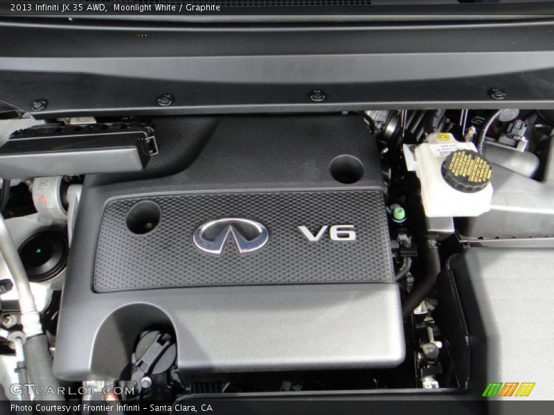 Moonlight White / Graphite 2013 Infiniti JX 35 AWD