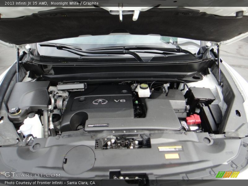 Moonlight White / Graphite 2013 Infiniti JX 35 AWD