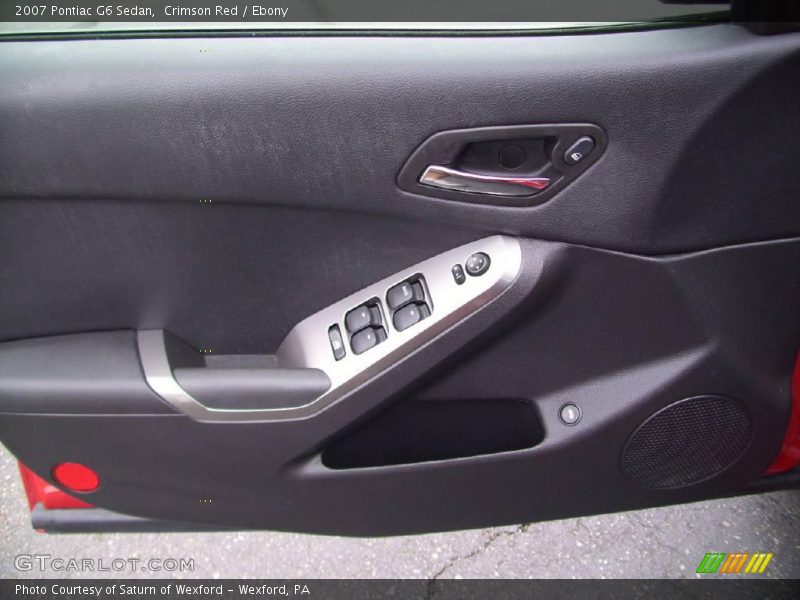 Crimson Red / Ebony 2007 Pontiac G6 Sedan