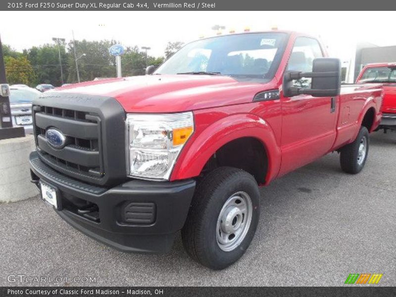 Vermillion Red / Steel 2015 Ford F250 Super Duty XL Regular Cab 4x4
