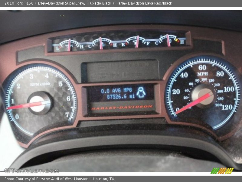 Tuxedo Black / Harley Davidson Lava Red/Black 2010 Ford F150 Harley-Davidson SuperCrew