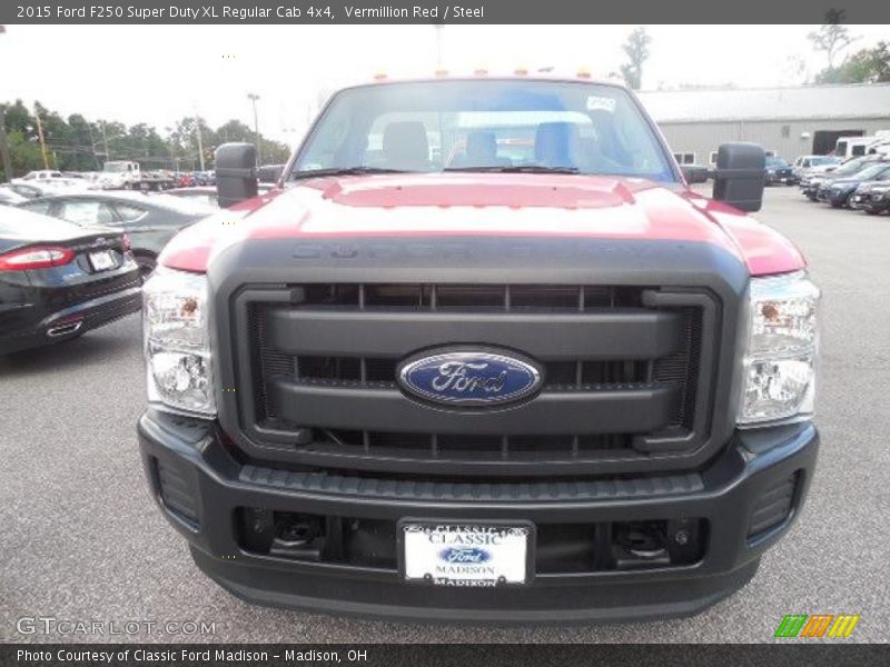 Vermillion Red / Steel 2015 Ford F250 Super Duty XL Regular Cab 4x4