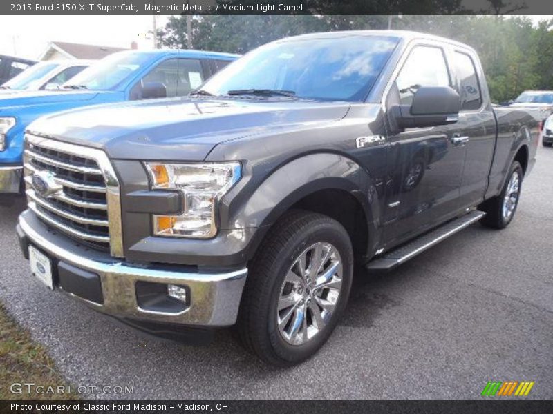 Magnetic Metallic / Medium Light Camel 2015 Ford F150 XLT SuperCab