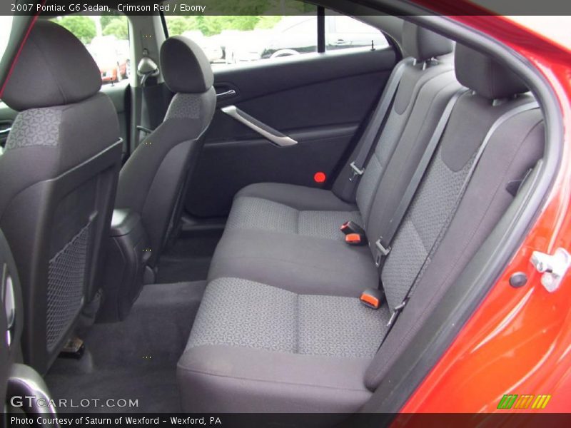 Crimson Red / Ebony 2007 Pontiac G6 Sedan