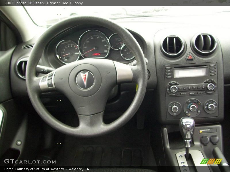 Crimson Red / Ebony 2007 Pontiac G6 Sedan