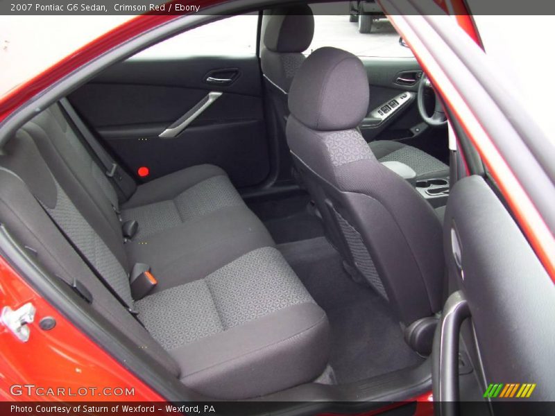 Crimson Red / Ebony 2007 Pontiac G6 Sedan