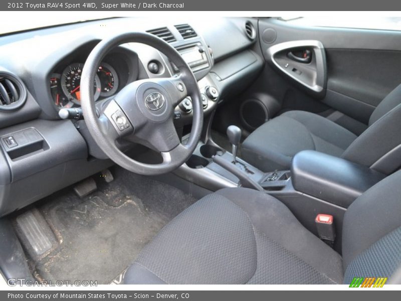 Super White / Dark Charcoal 2012 Toyota RAV4 Sport 4WD