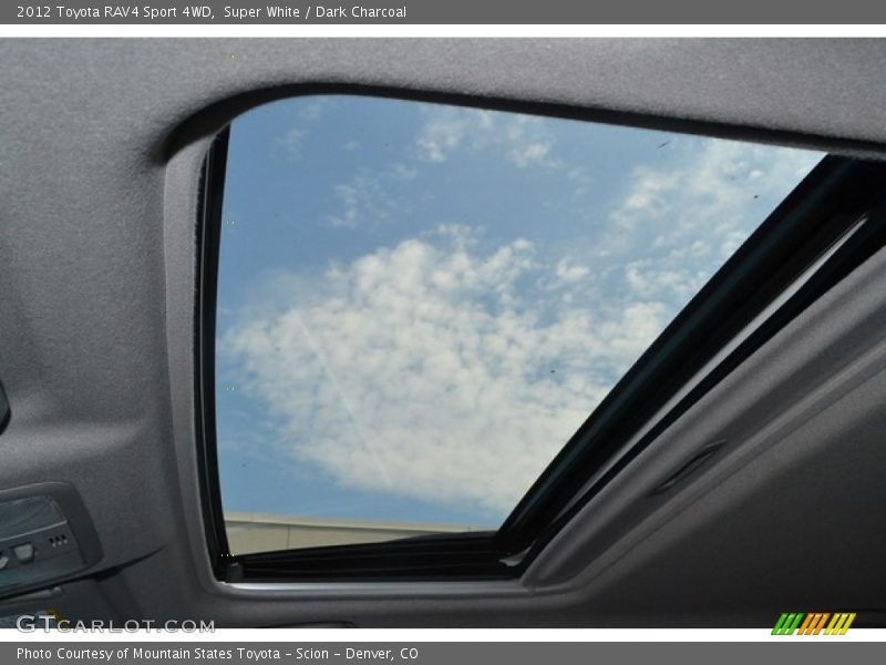 Super White / Dark Charcoal 2012 Toyota RAV4 Sport 4WD