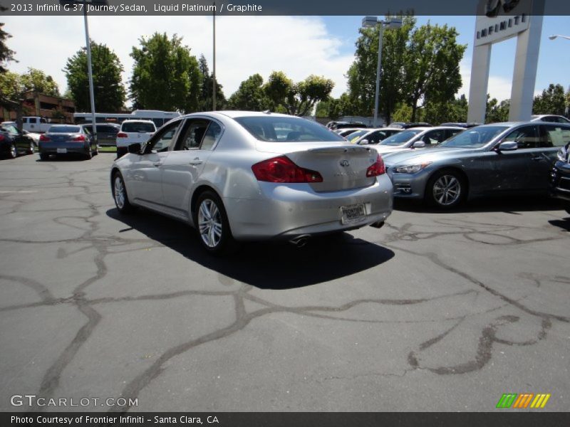 Liquid Platinum / Graphite 2013 Infiniti G 37 Journey Sedan