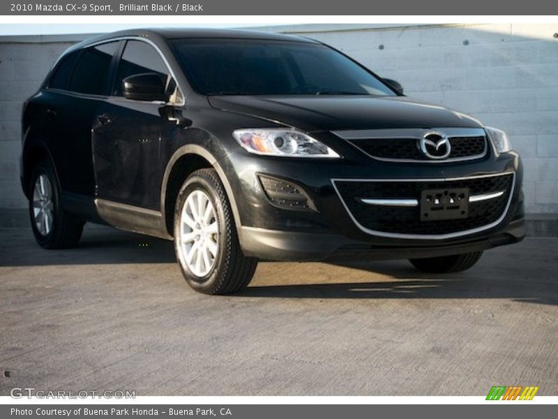 Brilliant Black / Black 2010 Mazda CX-9 Sport