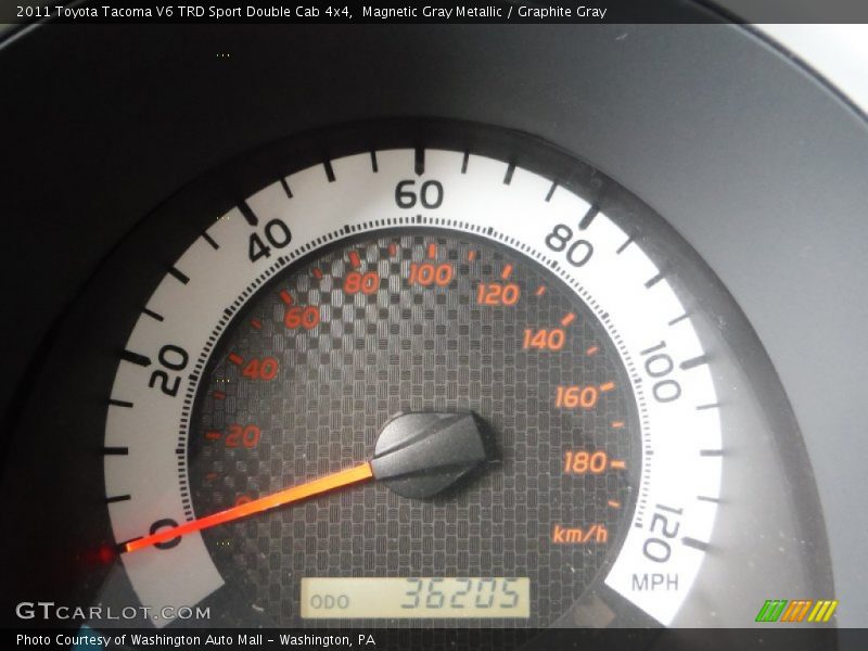Magnetic Gray Metallic / Graphite Gray 2011 Toyota Tacoma V6 TRD Sport Double Cab 4x4