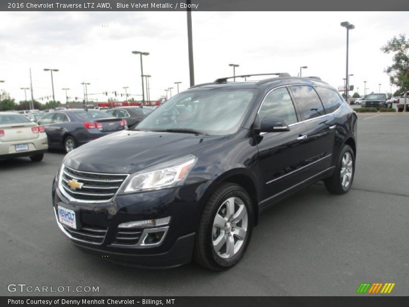 Blue Velvet Metallic / Ebony 2016 Chevrolet Traverse LTZ AWD