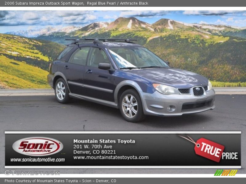 Regal Blue Pearl / Anthracite Black 2006 Subaru Impreza Outback Sport Wagon