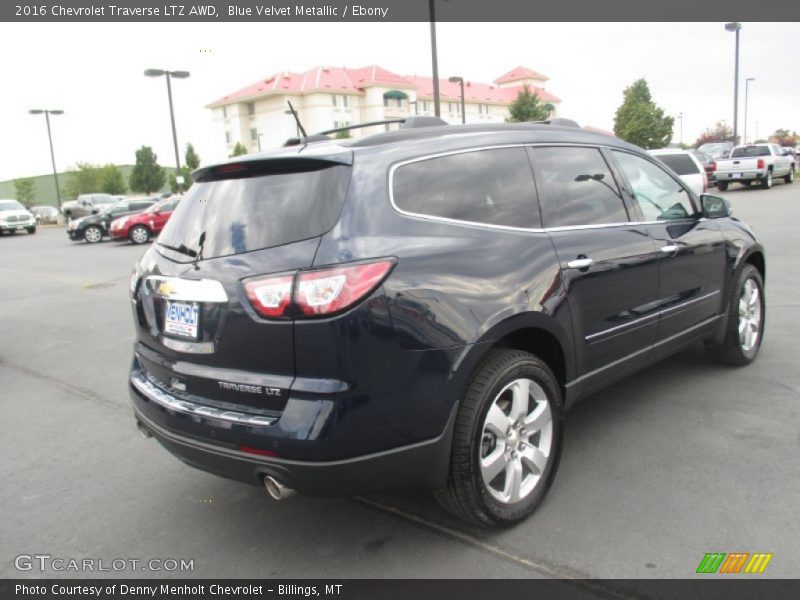 Blue Velvet Metallic / Ebony 2016 Chevrolet Traverse LTZ AWD