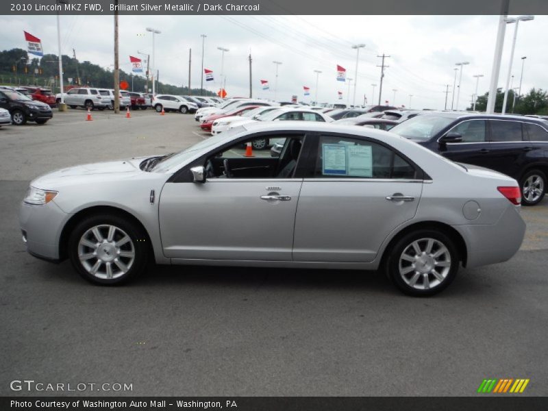 Brilliant Silver Metallic / Dark Charcoal 2010 Lincoln MKZ FWD