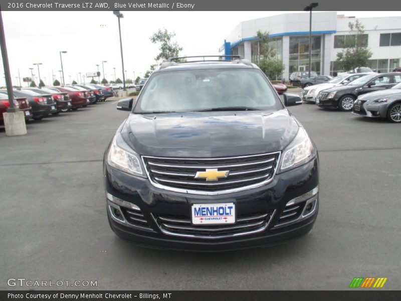 Blue Velvet Metallic / Ebony 2016 Chevrolet Traverse LTZ AWD