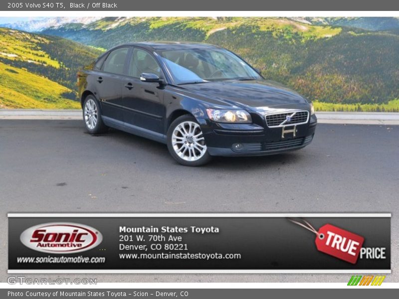 Black / Off Black 2005 Volvo S40 T5