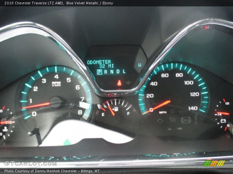 Blue Velvet Metallic / Ebony 2016 Chevrolet Traverse LTZ AWD