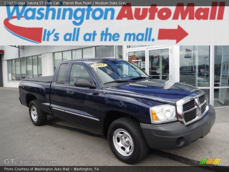 Patriot Blue Pearl / Medium Slate Gray 2007 Dodge Dakota ST Club Cab
