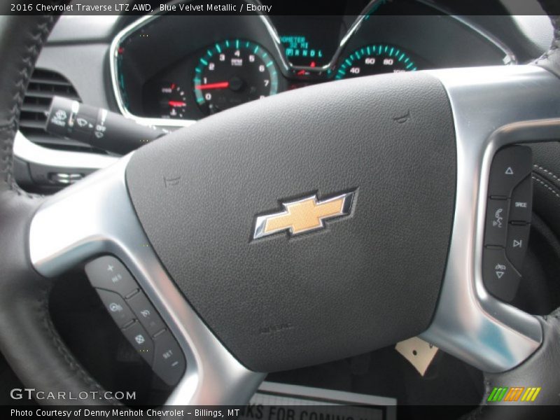 Blue Velvet Metallic / Ebony 2016 Chevrolet Traverse LTZ AWD