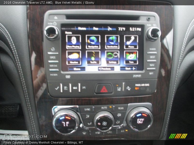 Blue Velvet Metallic / Ebony 2016 Chevrolet Traverse LTZ AWD
