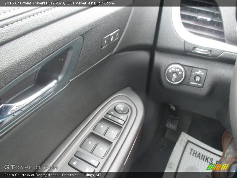 Blue Velvet Metallic / Ebony 2016 Chevrolet Traverse LTZ AWD