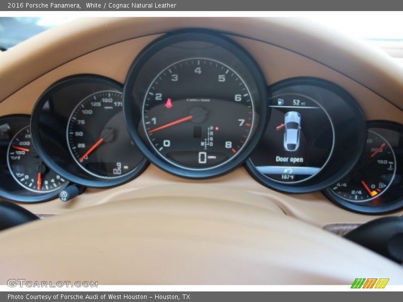 White / Cognac Natural Leather 2016 Porsche Panamera