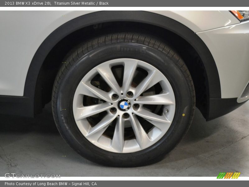 Titanium Silver Metallic / Black 2013 BMW X3 xDrive 28i