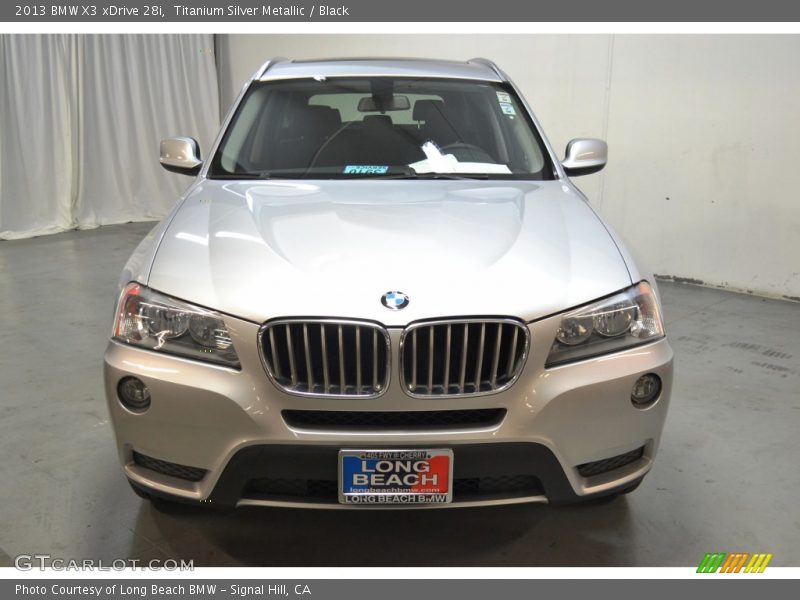 Titanium Silver Metallic / Black 2013 BMW X3 xDrive 28i