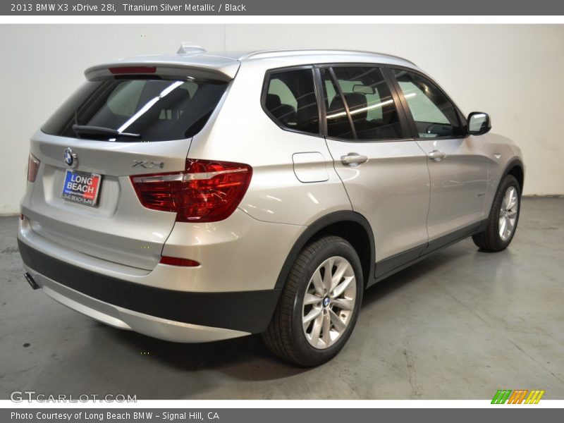 Titanium Silver Metallic / Black 2013 BMW X3 xDrive 28i