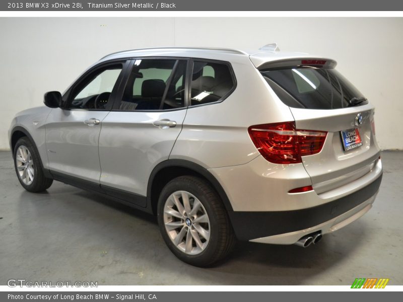 Titanium Silver Metallic / Black 2013 BMW X3 xDrive 28i