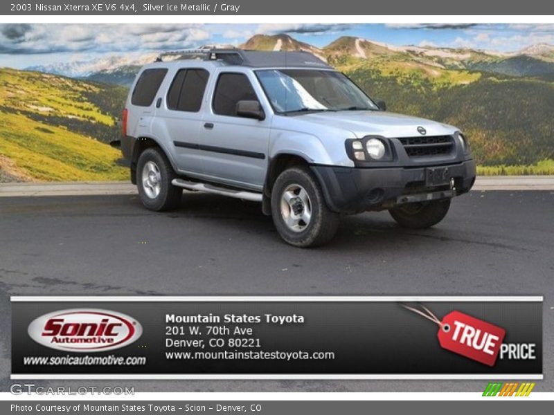 Silver Ice Metallic / Gray 2003 Nissan Xterra XE V6 4x4