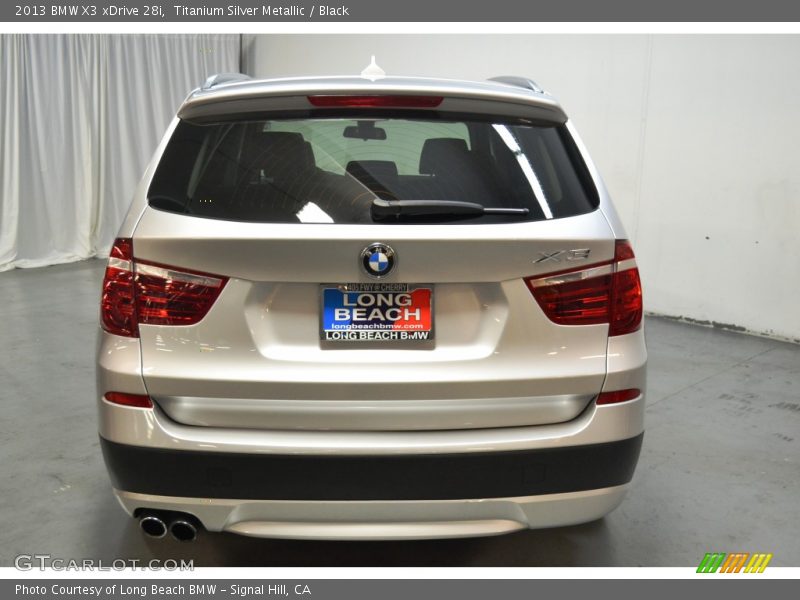 Titanium Silver Metallic / Black 2013 BMW X3 xDrive 28i